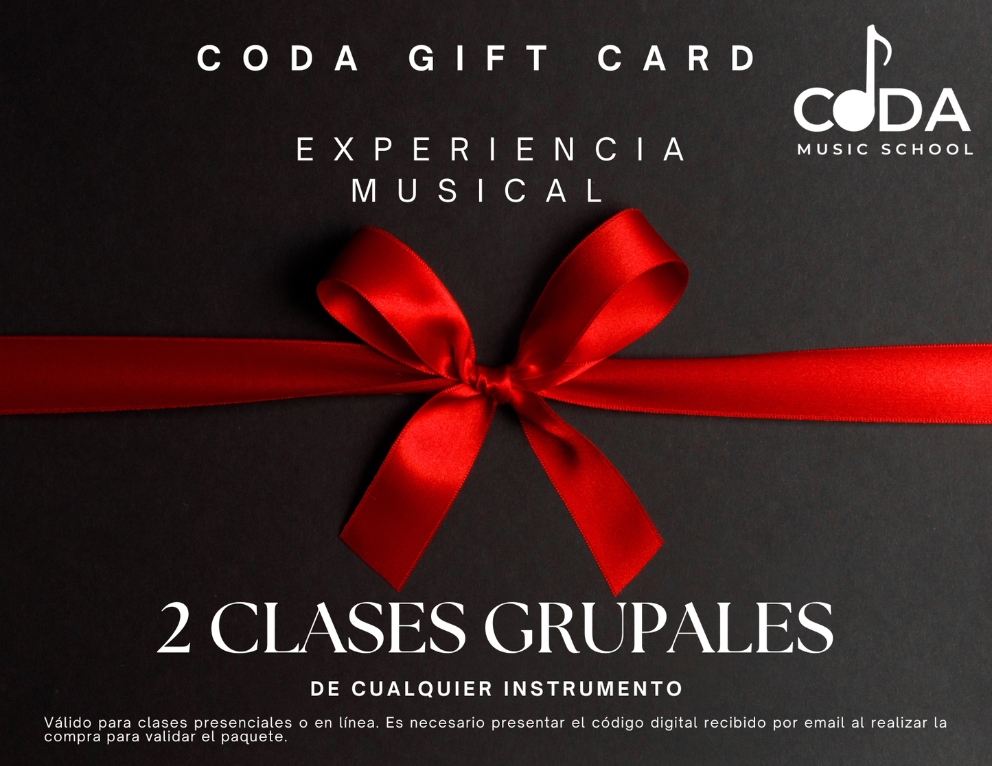 Tarjeta de regalo – Paquete de 2 Clases Grupales