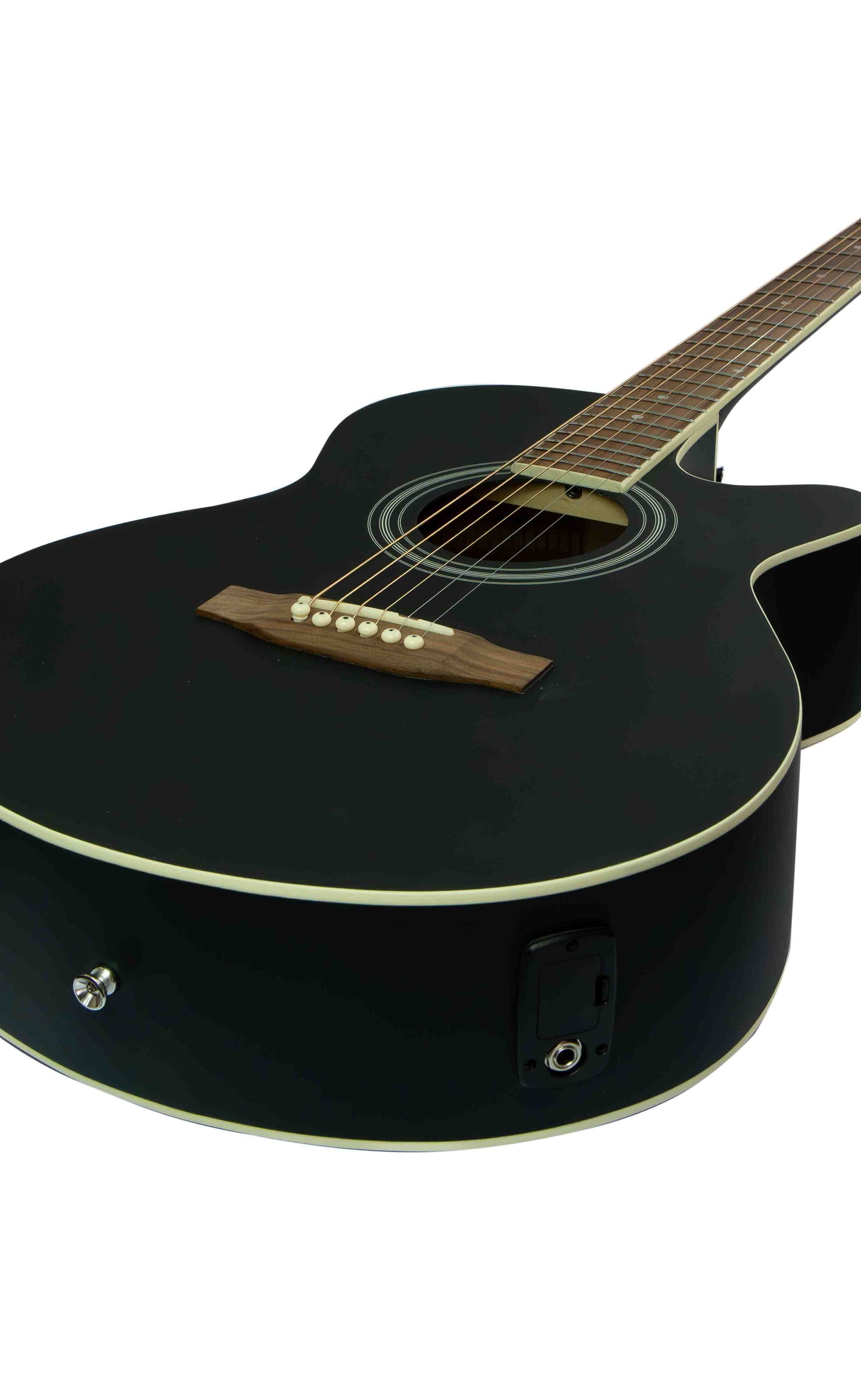 Guitarra electroacústica Bamboo GA-40-BK-Q - Incluye Funda