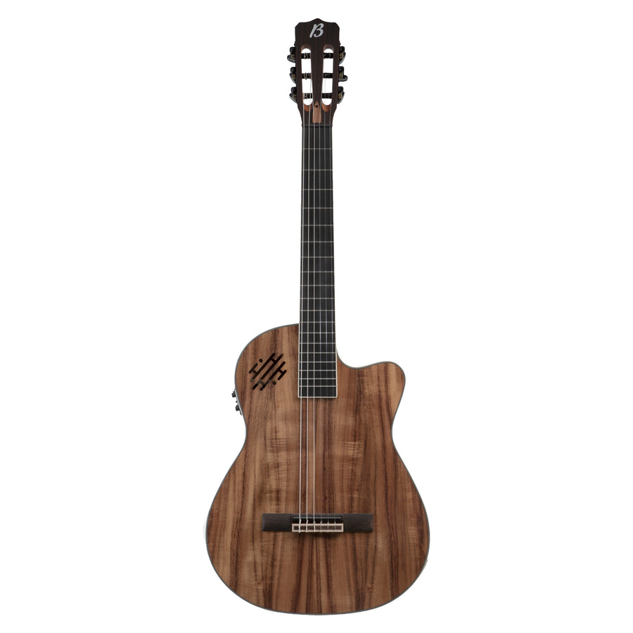 Guitarra Electroclásica Bamboo Pro Slim Koa 39" con Funda Acolchada