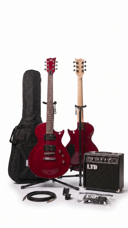 ESP LTD EC-10 Guitar Pack ROJO  –  incluye Amplificador y Accesorios