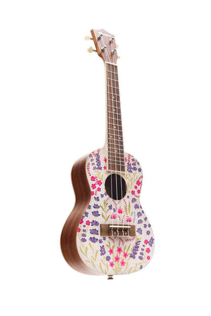 Ukulele Concierto Bamboo U-23-LAVENDER-S – Incluye Funda