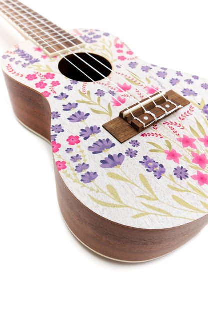Ukulele Concierto Bamboo U-23-LAVENDER-S – Incluye Funda