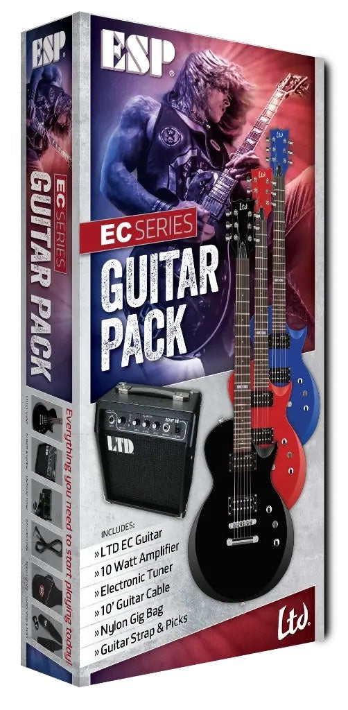 ESP LTD EC-10 Guitar Pack ROJO  –  incluye Amplificador y Accesorios