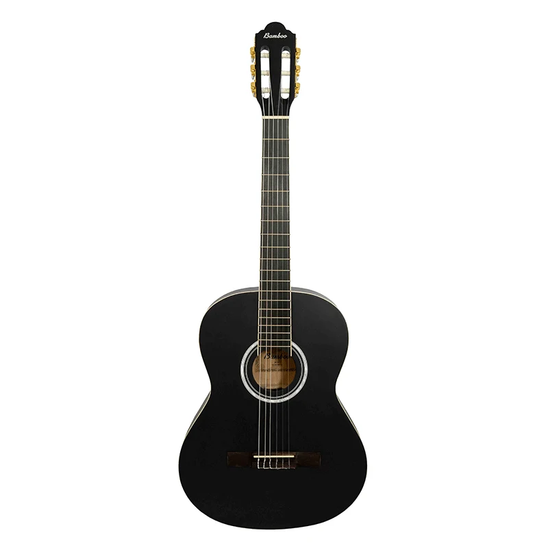 Guitarra Clásica Bamboo Estudio Negra 39” GC-39-BK-AR con Funda