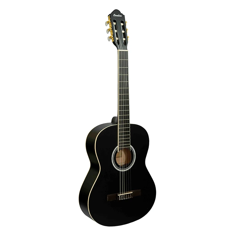 Guitarra Clásica Bamboo Estudio Negra 39” GC-39-BK-AR con Funda