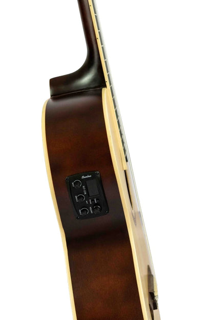 Guitarra Electroclásica Bamboo Studio Natural 39" con Funda