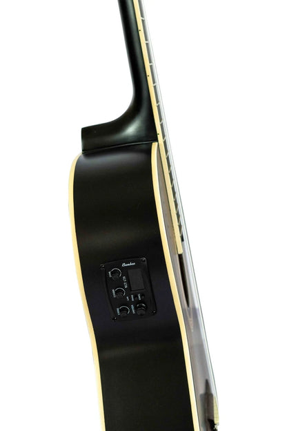 Guitarra Electroclásica Bamboo Studio Negra 39" con Funda