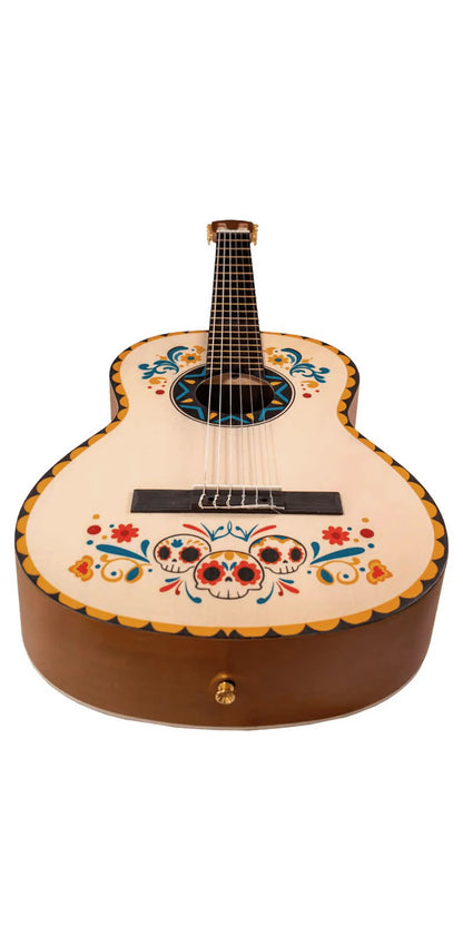Guitarra Clásica Estudio Día de Muertos 39" — Un Tributo a la Vida, la Música y México