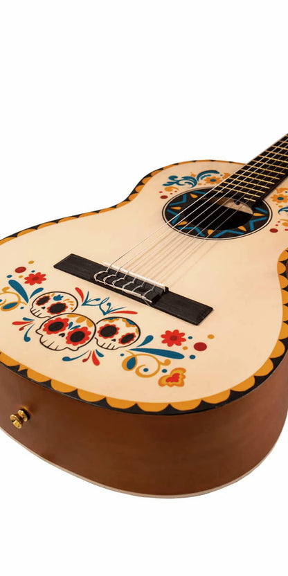 Guitarra Clásica Estudio Día de Muertos 39" — Un Tributo a la Vida, la Música y México