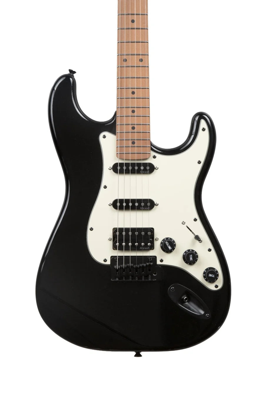 Guitarra Eléctrica Solar S-Style SSH Negra