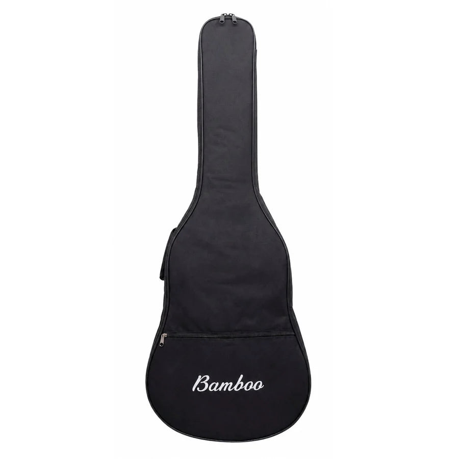 Guitarra Electroclásica Bamboo Pro Slim Koa 39" con Funda Acolchada